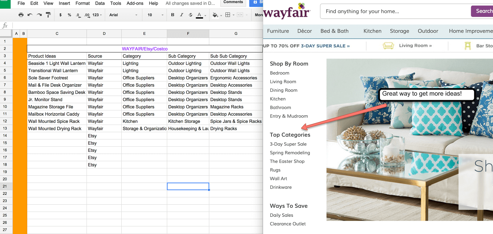 finding products on wayfair 9