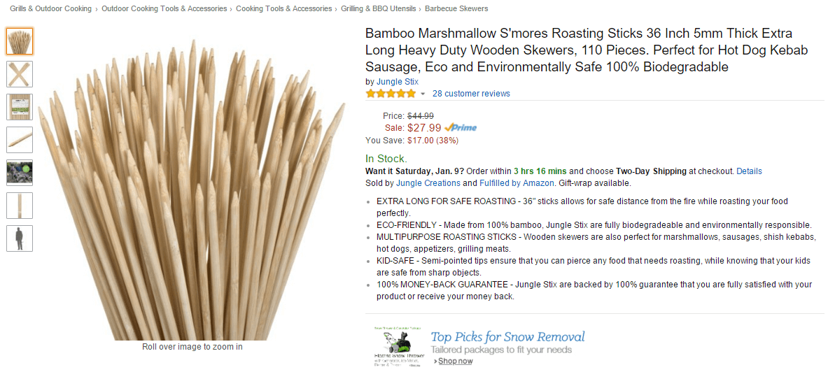 jungle stix bamboo stix on amazon