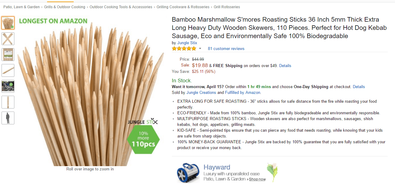 jungle stix product on amazon