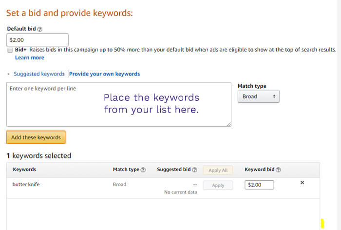 How to create a manual campaign for Amazon PPC