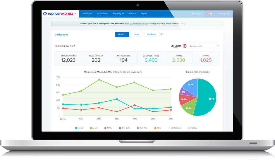 repricer express dashboard