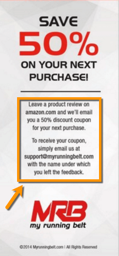 product insert example that is no longer allowed on amazon