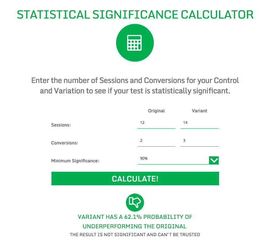 Statistical Significance Calculator