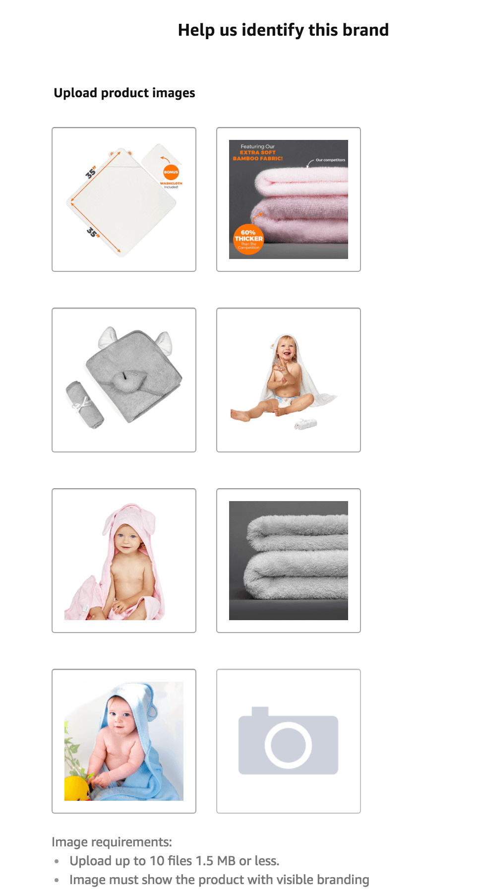 Step 3 - Entering the brand registry