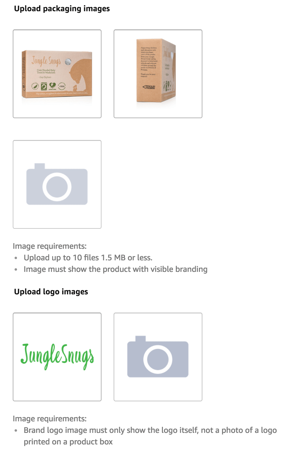 Step 3 - Entering the brand registry